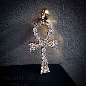 14k Gold Plated Fancy Ankh Pendant